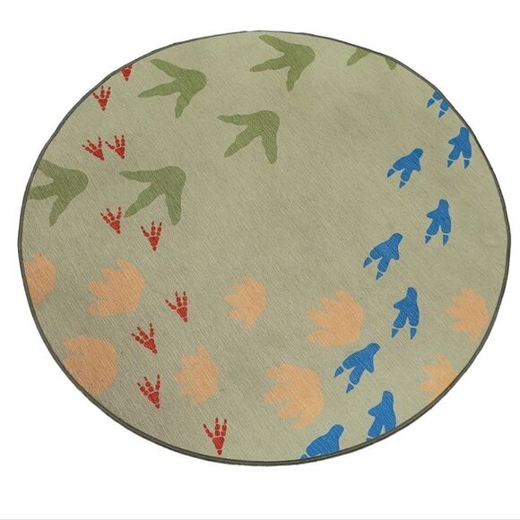Dinosaur footprints rug  - Picture 1 of 2